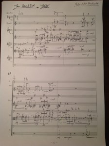 Lim: The Weaver's Knot (2013), string quartet - ink score before typesetting