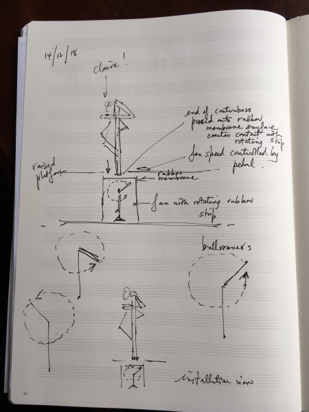 Claire, drum, bullroarers